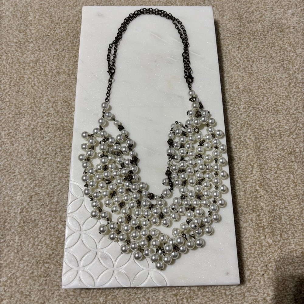 Multi-Strand Pearl Necklace